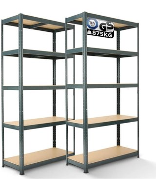 Arebos 2 estanterías de 180x90x40 de carga pesada