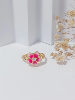 Anillo Pandora Flor Talla 54