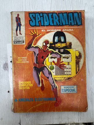 Spiderman , el hombre araña, amenaza electrónica
