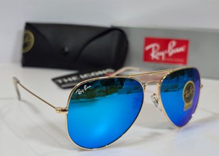 Gafas de Sol Ray-Ban Aviator Oro y Azul T58