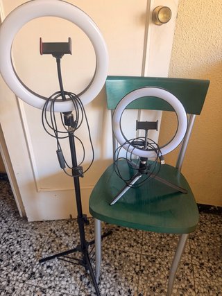 2 Aros de Luz LED con Soporte