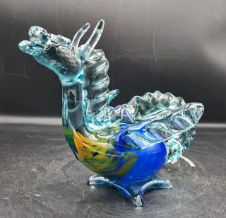 Figura de Dragón en Cristal de Murano firmado