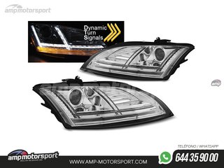FAROS DELANTEROS LUZ DIURNA LED REAL DRL PARA AUDI TT 8J 2010-2014