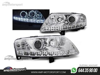 FAROS DELANTEROS LUZ DIURNA / OJOS DE ANGEL CCFL PARA AUDI A6 4F 2004-2008