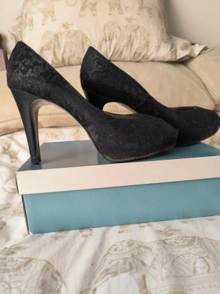 Zapatos de Tacón Hipercor Negros Talla 40