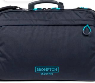 Brompton Electric 6 Velocidades negra y verde- Imp