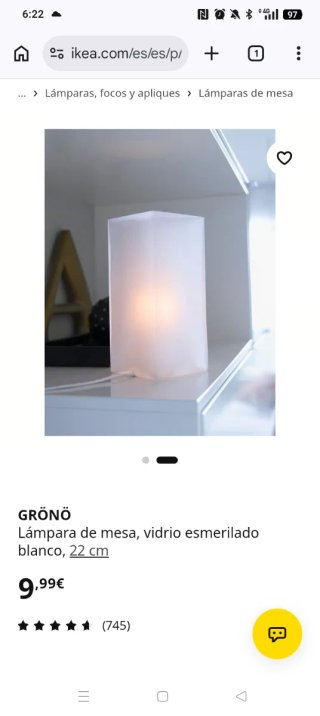 Lámpara de mesa IKEA GRÖNÖ