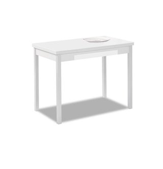 ASTIMESA - Mesa de Cocina Extensible 100x60 blanco
