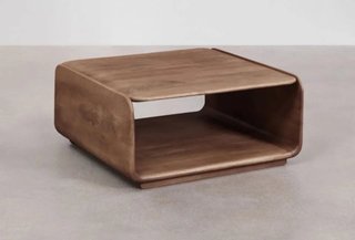 SKLUM Mesa de centro cuadrada en madera Tinsley