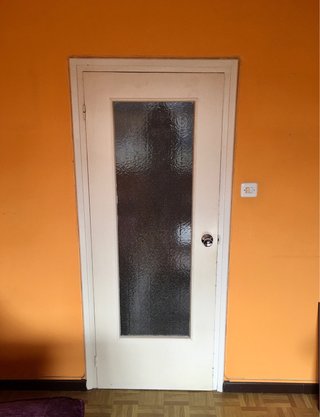 Puerta de Interior de Madera y Cristal Translúcido