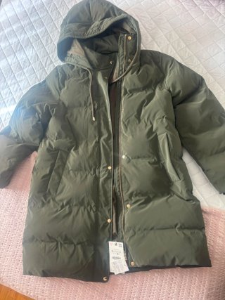 Plumífero Zara Verde Oliva Talla M