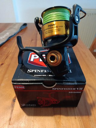 Carrete Penn Spinfisher VII 4500 con trenzado
