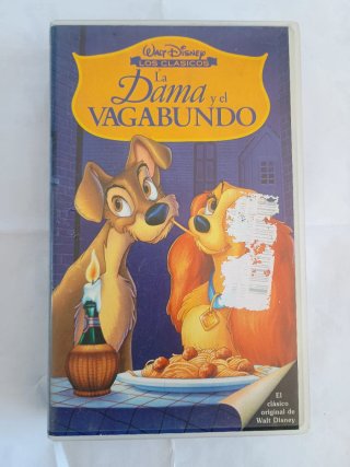 VHS La Dama y el Vagabundo (Disney)