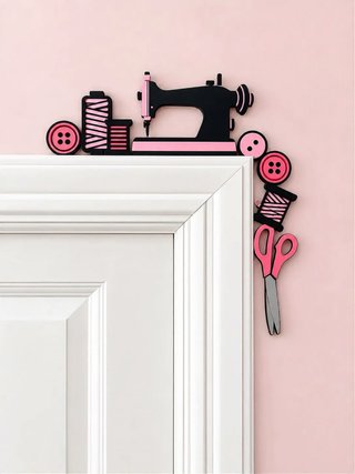 Esquinero de puerta decorativo costura