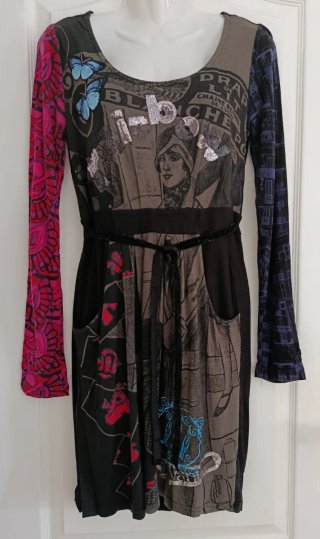 Vestido estampado Desigual T. S