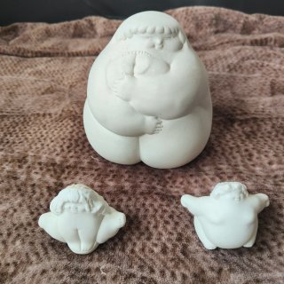 Set 3 figuras colección Las Gordas de Ricardo Mesa