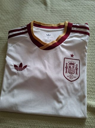 Camiseta España Adidas Blanca