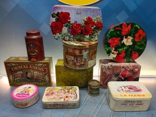 Lote de 11 Cajas Metálicas Decorativas Vintage