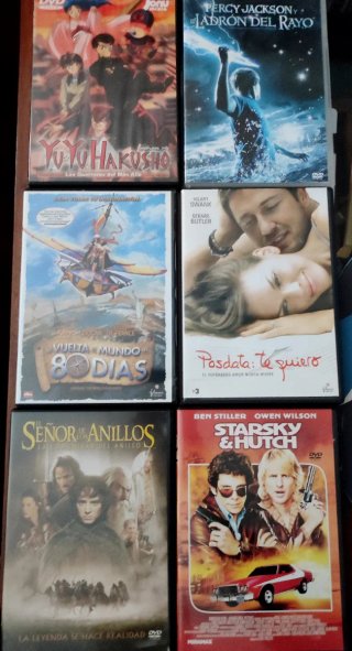 Lote de 6 Películas en DVD a 5€ la unidad.
