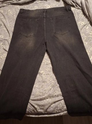 Pantalón Vaquero Ancho Gris