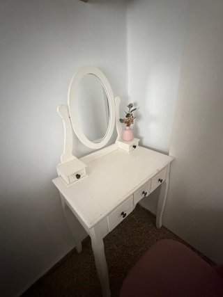Tocador Blanco con Espejo