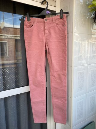 Pantalón de pana rosa talla 15/16