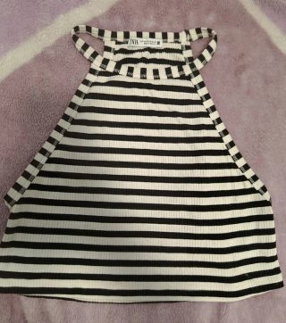 Camiseta a rayas Zara Talla M