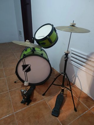 Batería Infantil Milenium Verde