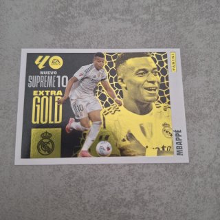Cromo Mbappé Supreme 10 Extra Gold Liga 25/26