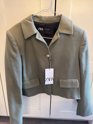 Chaqueta Zara Verde Talla M