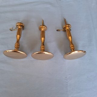 3 Soportes Dorados para Alzapaños