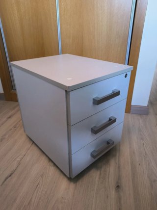 Cajonera de oficina gris