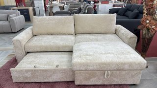 CHOLLO Sofá Cama 3 Plazas Beige Con arcón