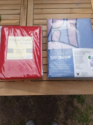 Juego de Sábanas y Funda Nórdica Lilo & Stitch