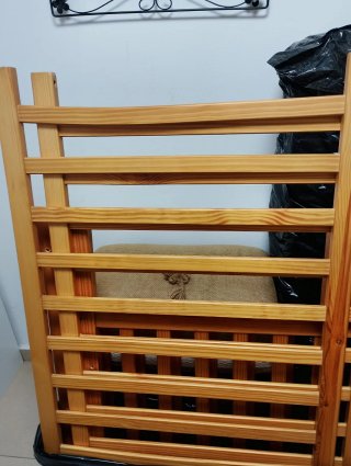 Cuna de Madera con Colchón