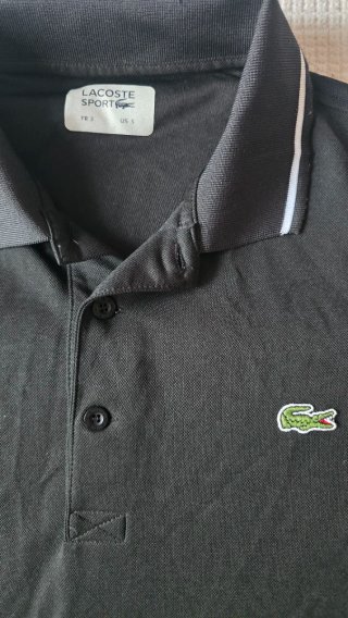 Polo Lacoste Sport Negro Talla M