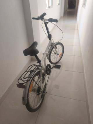 Bicicleta Plegable Blanca
