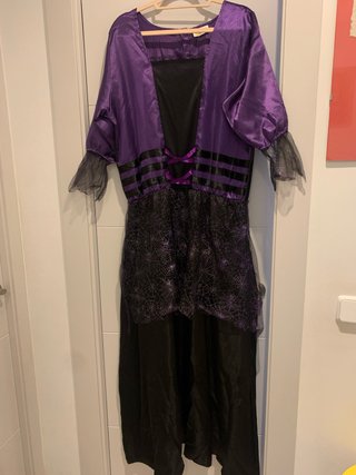 Disfraz de Bruja Morado y Negro