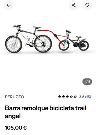 Remolque trail ángel bicicleta niño