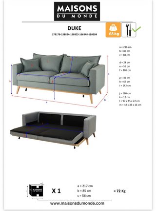 Sofá-cama vintage verde
