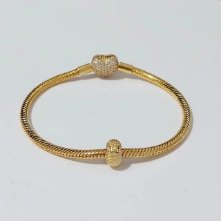Pulsera Pandora Dorada 18cm
