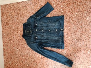 Chaqueta vaquera azul marino - negro