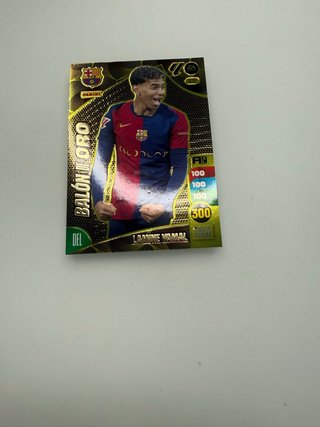 Carta Panini Balón de Oro Lamine Yamal