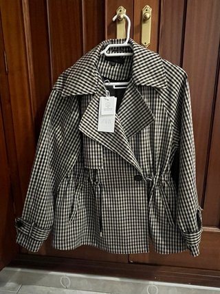 Chaqueta Zara Cuadros Vichy Talla M