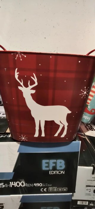 Cubo de Almacenamiento Navideño