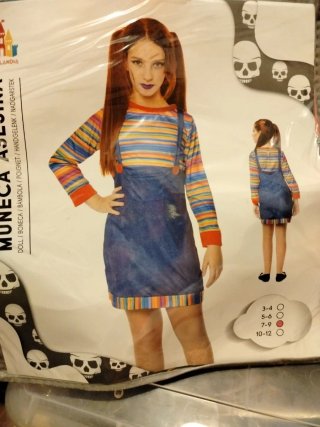 Disfraz de Muñeca Chucky para Niña