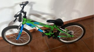 Bicicleta Infantil Verde y Azul