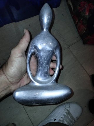 Figura Zen Plateada Yoga 27 cm