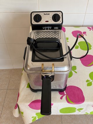Freidora Eléctrica Tefal de Acero Inoxidable