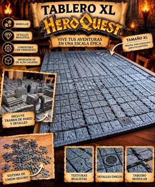 Tablero Modular XXL para HeroQuest